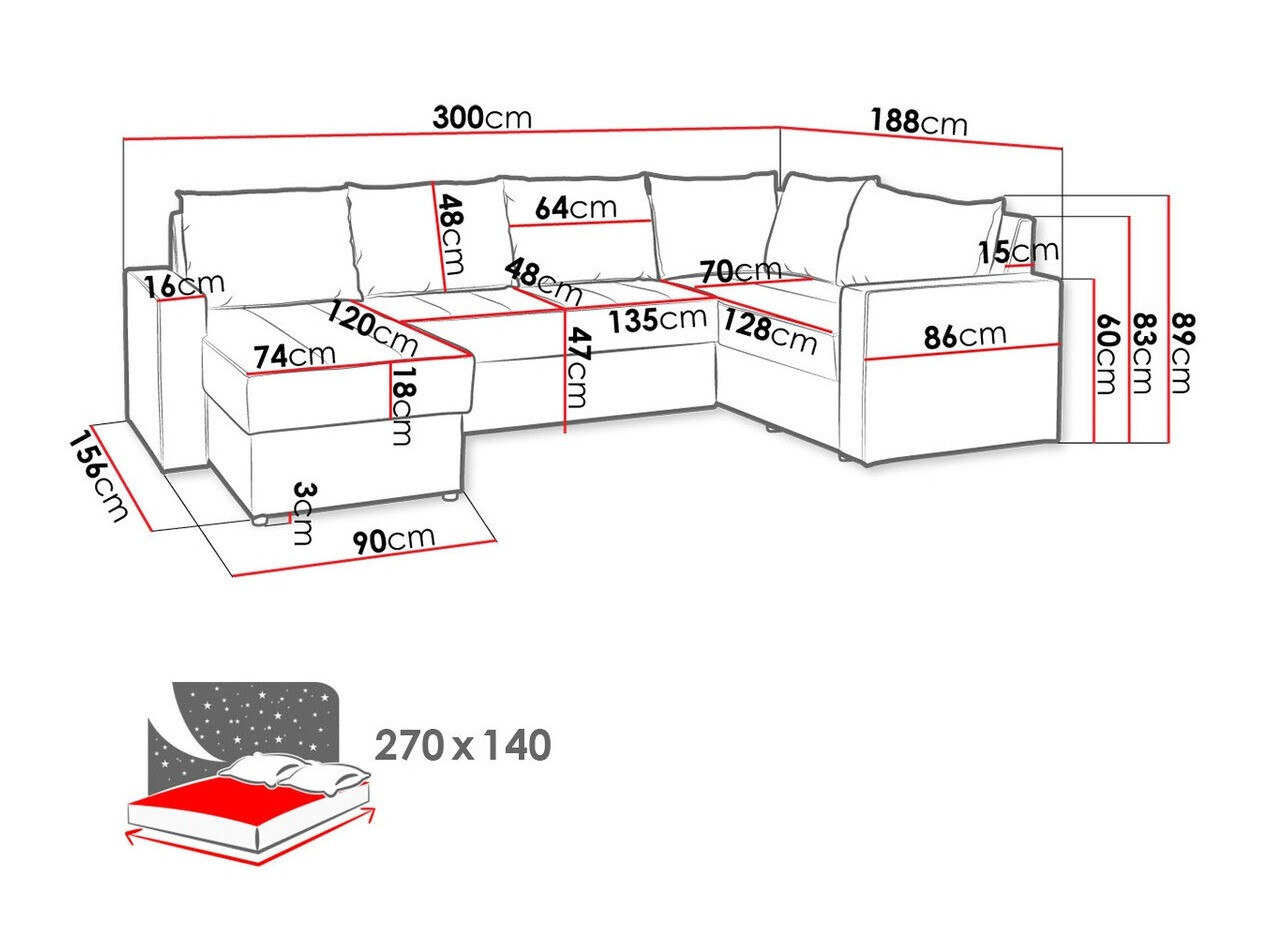 Kotna garnitura Providence 144 (Loca 21)