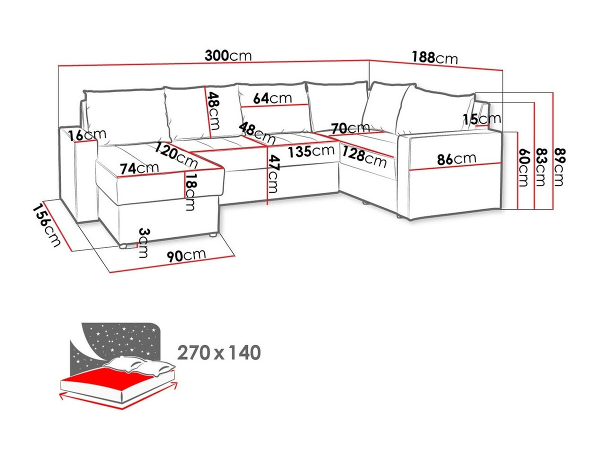 Kotna garnitura Providence 144 (Montana 101 + MDL 5)