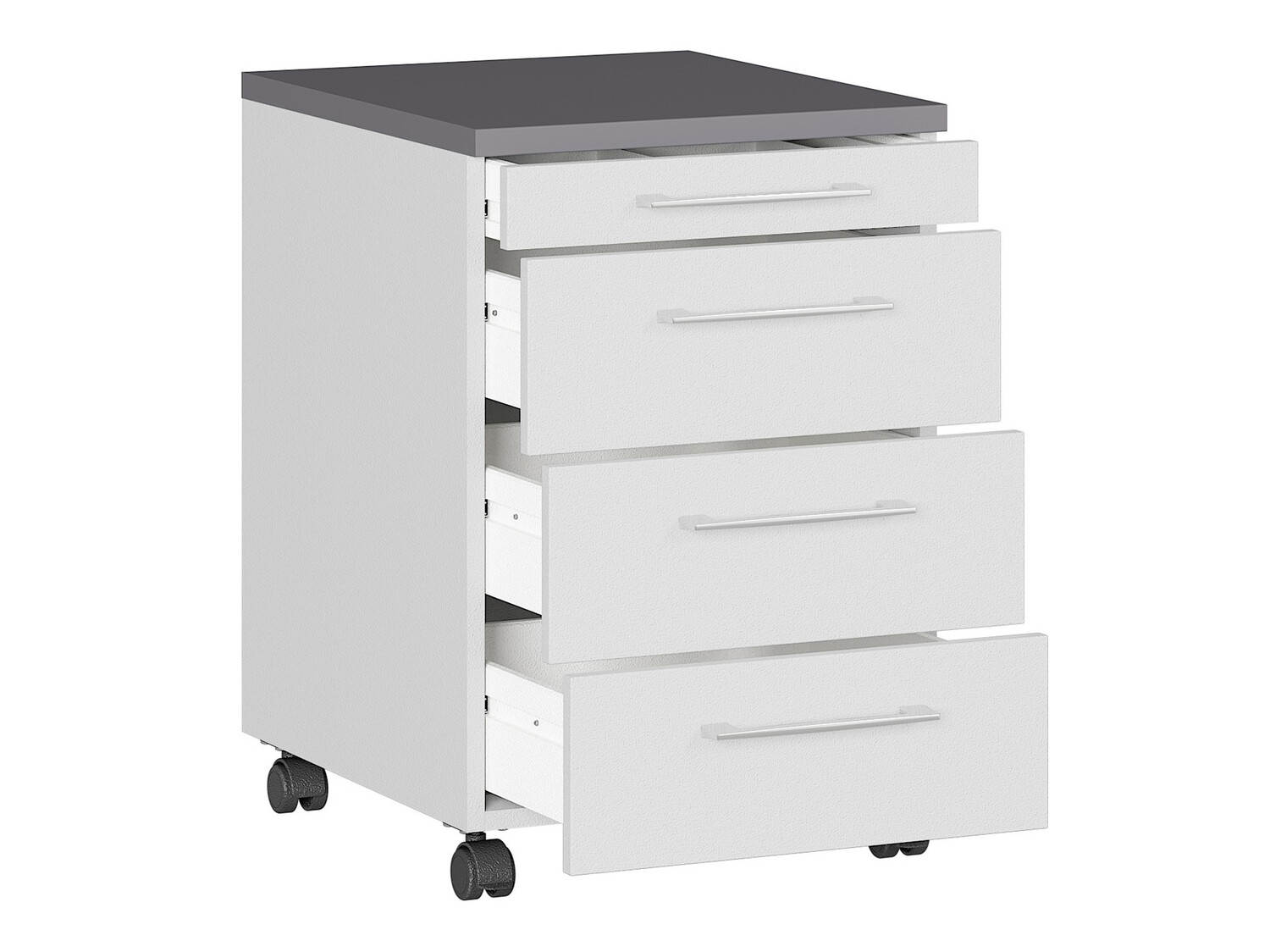 Komplet pisarniškega pohištva Lartesi 109 (Grafit + Svetlo siva)