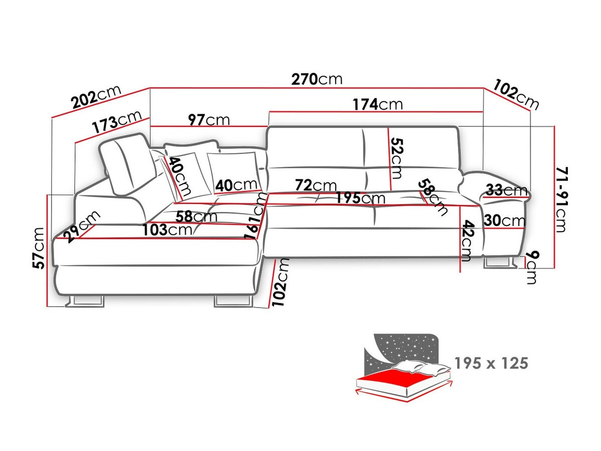 Kotna garnitura Comfivo Ruta VII (Rinaldi 15 + Rinaldi 13)