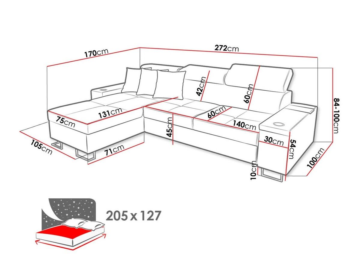 Kotna garnitura Pearland 107 (Sawana 21 + Sawana 14)