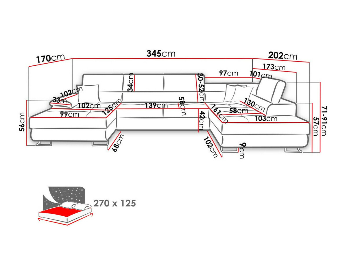 Kotna garnitura Comfivo 249 (Venus Velvet 2927 + Miu 2041)