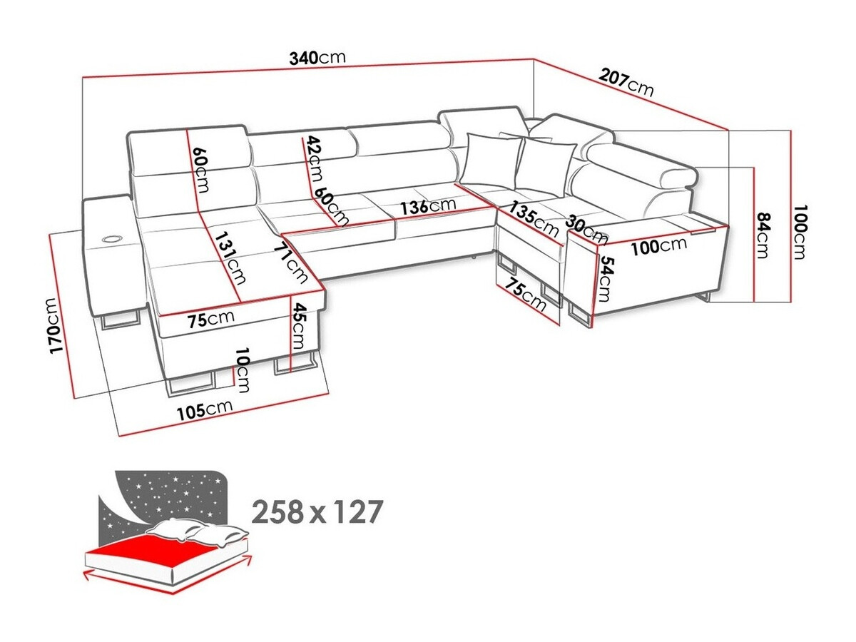 Kotna garnitura Pearland 111 (Sawana 21 + Sawana 14)