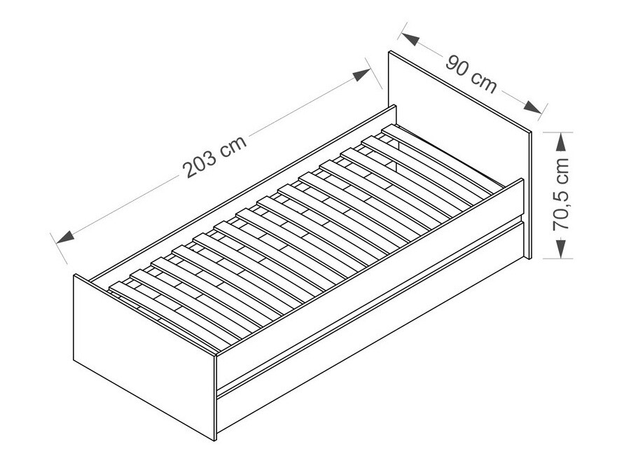 Postelja Cirdora 107 (Bela)