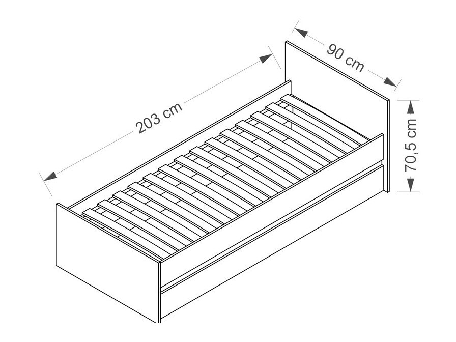 Postelja Cirdora 107 (Riviera hrast)