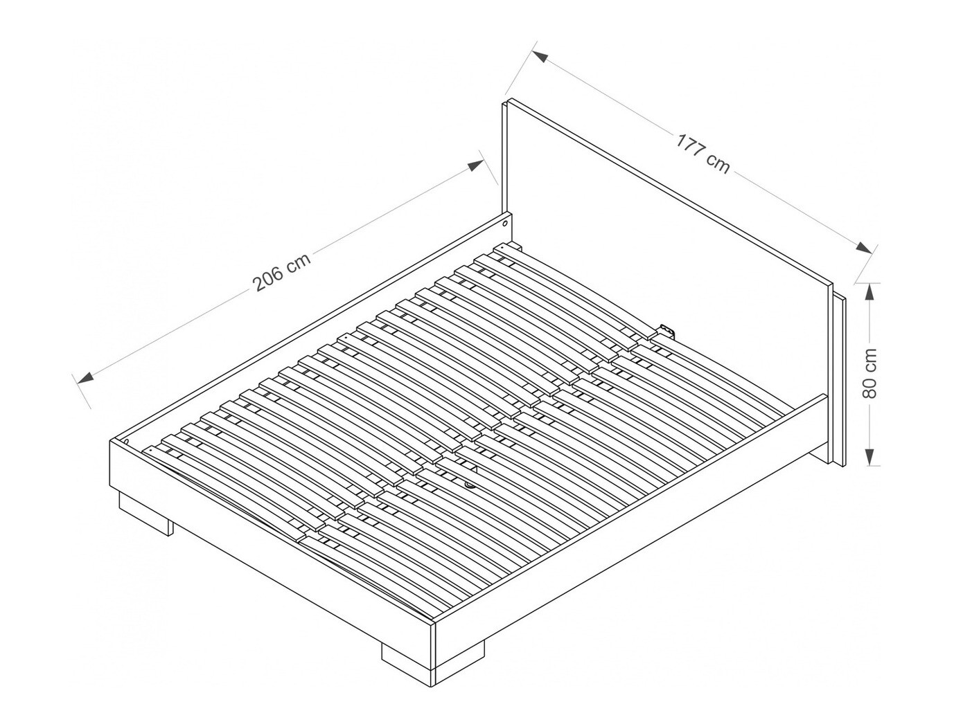 Postelja Murrieta 110 (Bela)