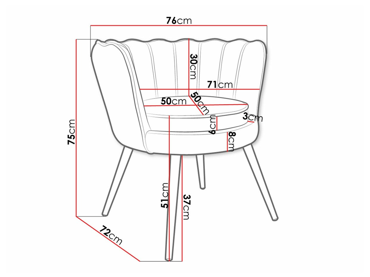 Fotelj Comfivo 319 (Siva + Zlata)