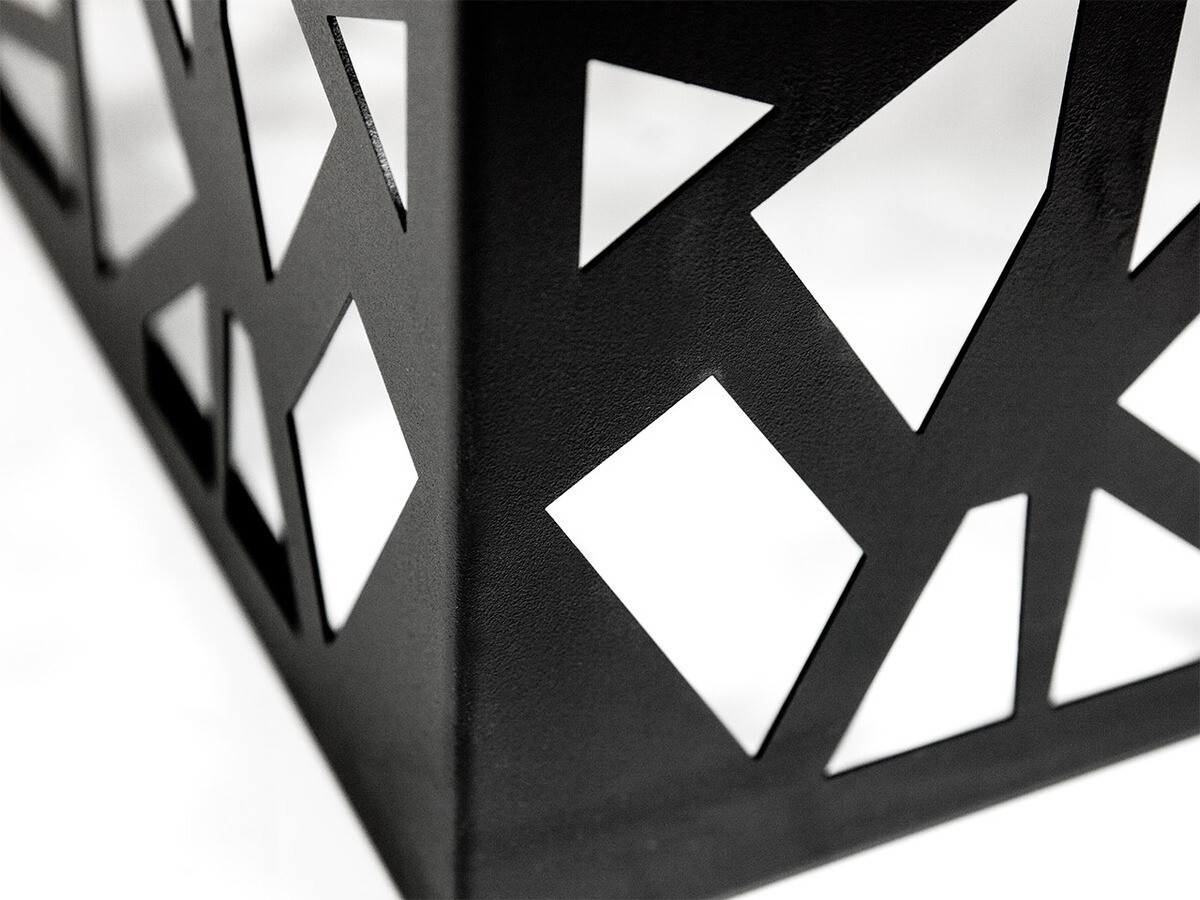 Klubska mizica Germantown 102 (Mat črna + Sijaj bela)