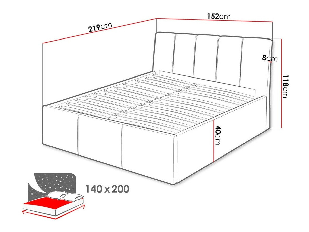 Postelja ComfiDream Lumora (Fresh 01)
