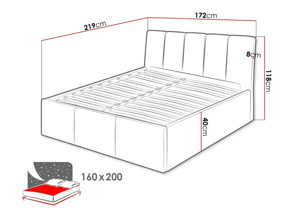 Postelja ComfiDream Lumora (Fresh 01)