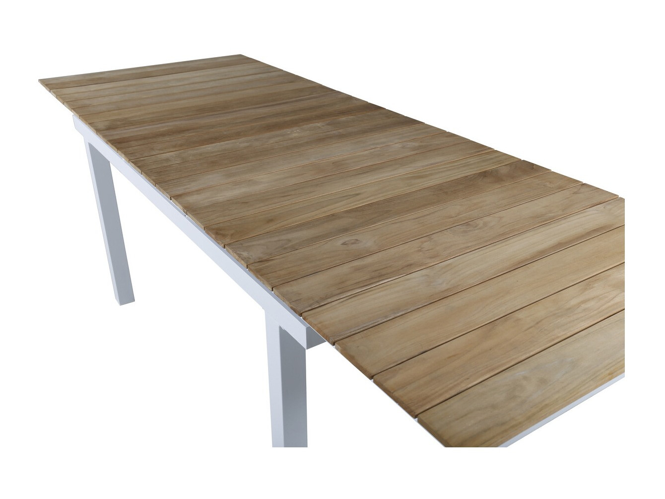 Vrtna miza Dallas 2844 (Bela + Rjava)