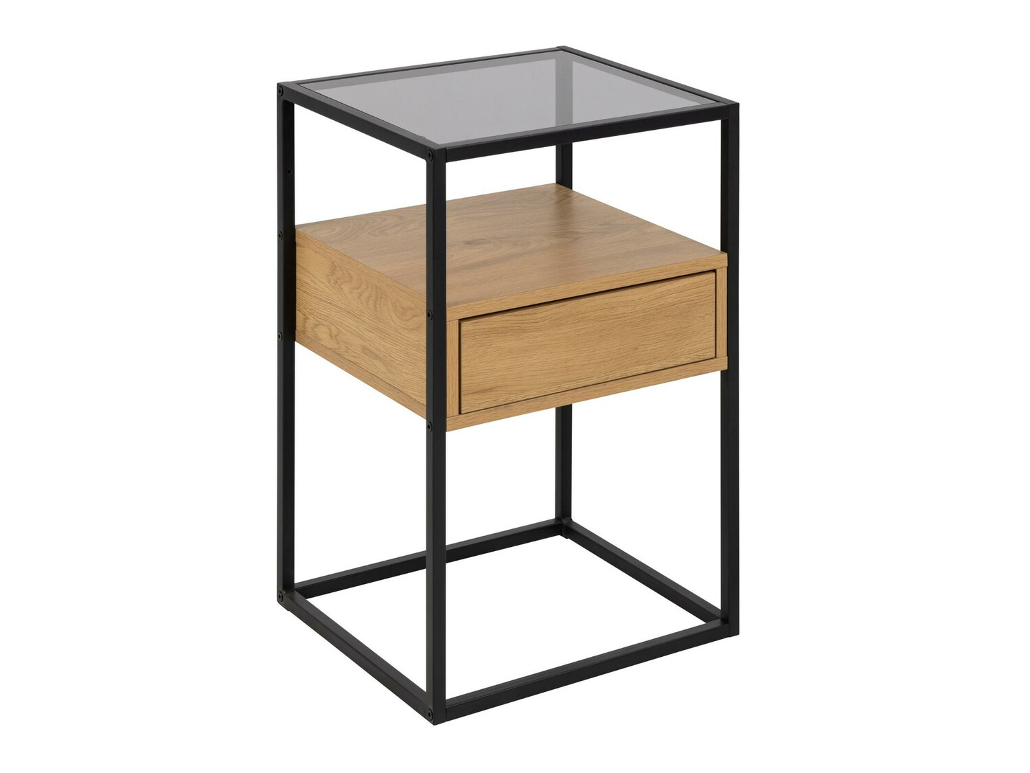 Nočna omarica Norsica 695 (Črna + Divji hrast)