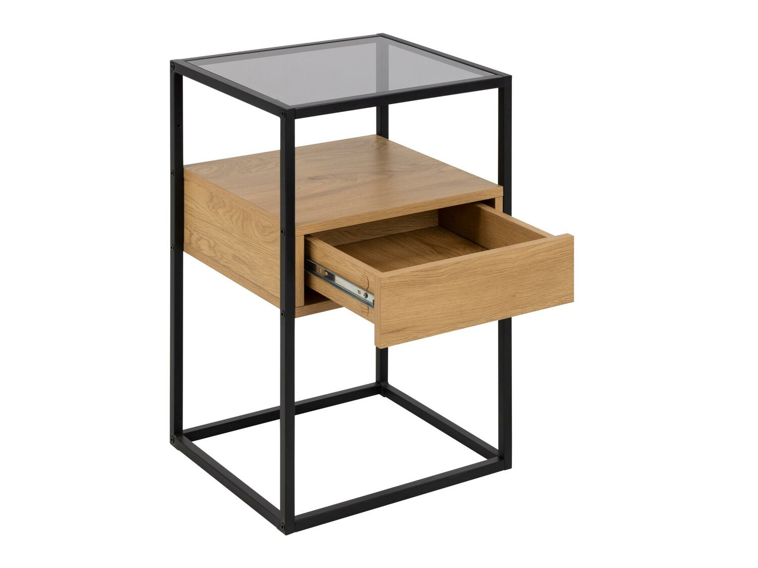 Nočna omarica Norsica 695 (Črna + Divji hrast)