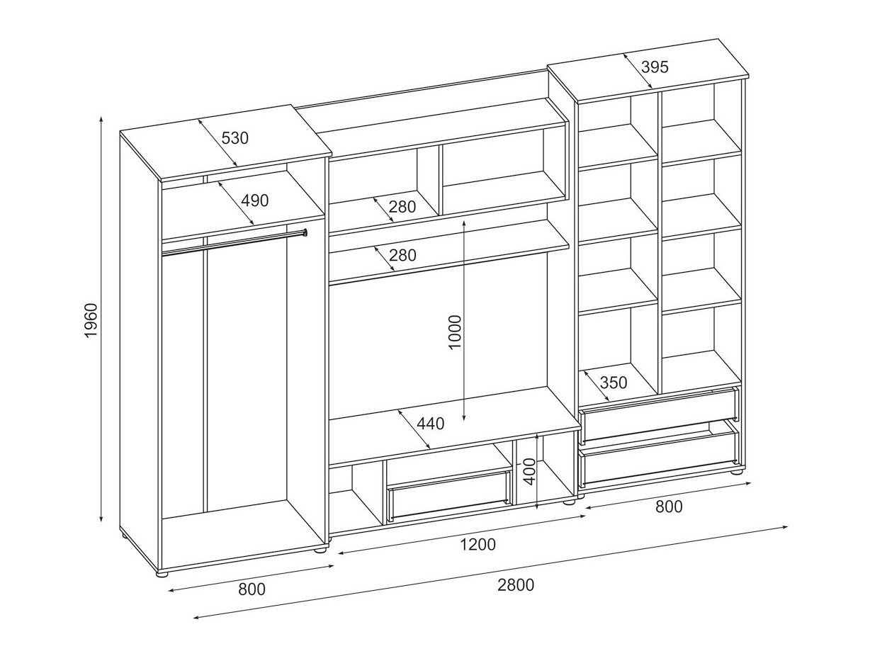 Dnevni prostor Lexington 106 (Temni Sonoma hrast + Artisan hrast)