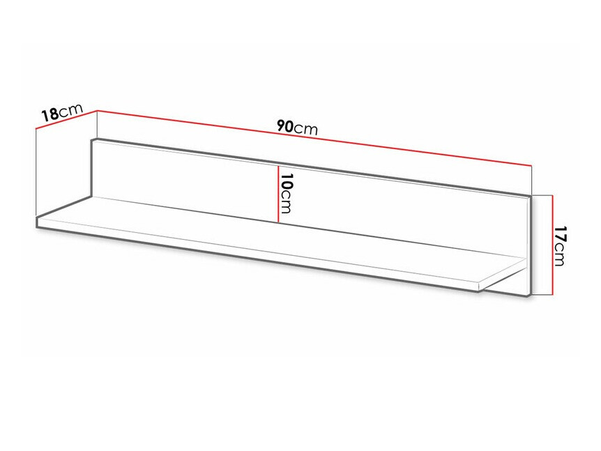 Stenska polica Florevi 108