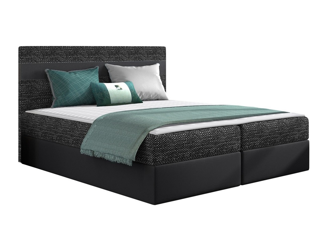 Boxspring postelja Memphis 101 (Lawa 06 + Soft 011)