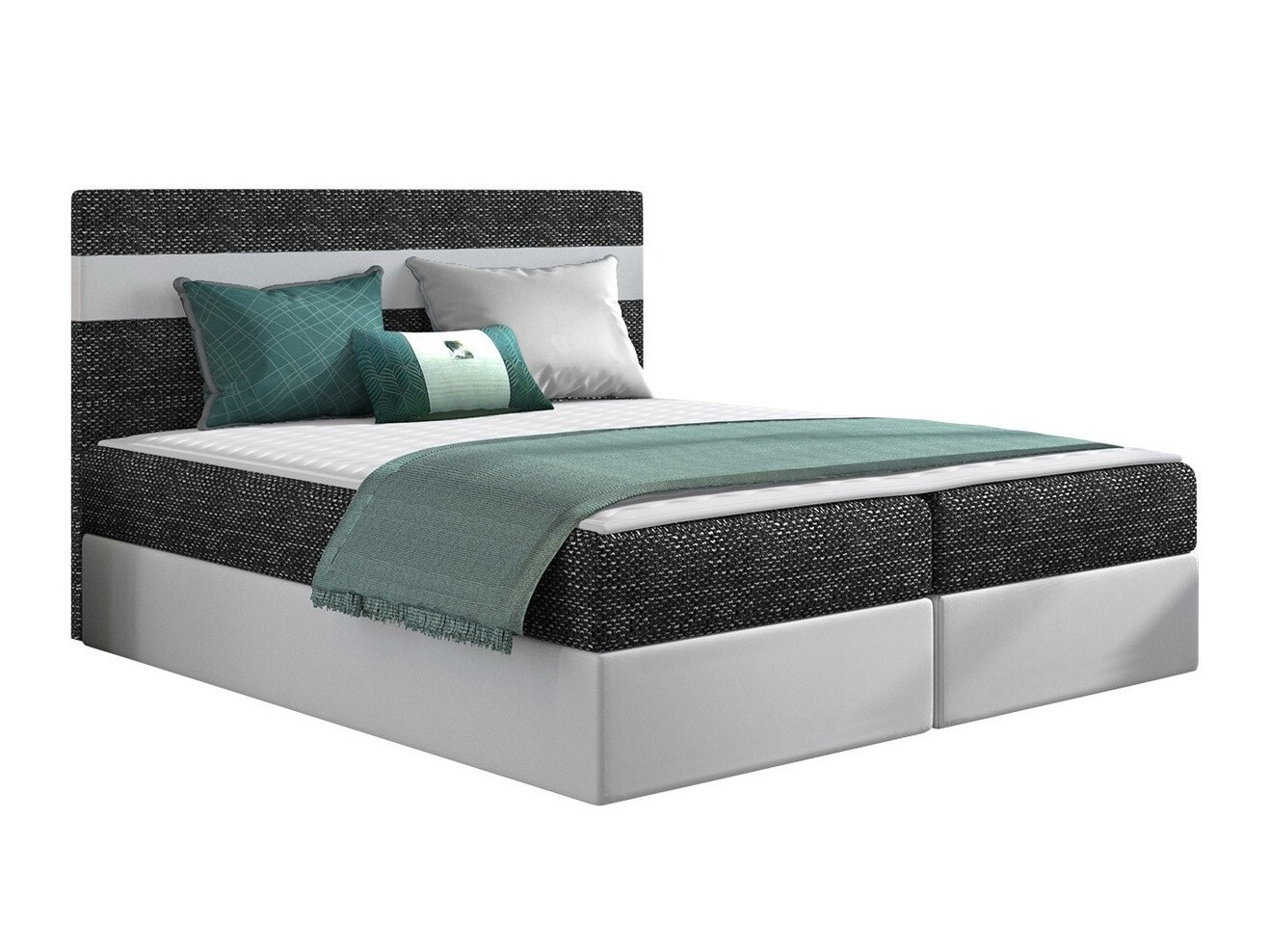 Boxspring postelja Memphis 101 (Lawa 06 + Soft 017)