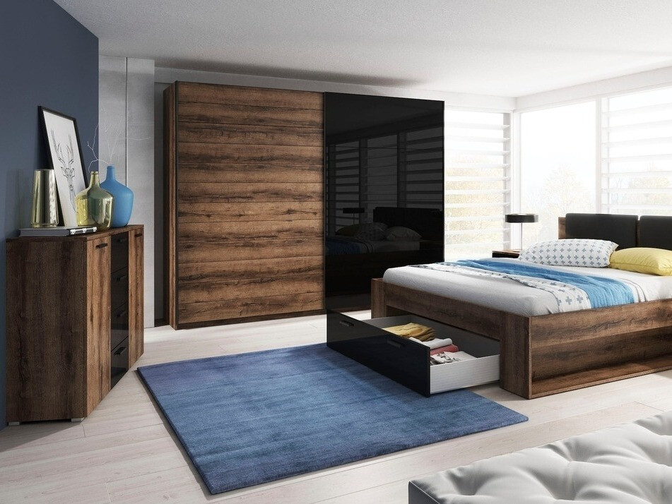 Komoda Levruvu 108 (Monastery hrast + Črna)