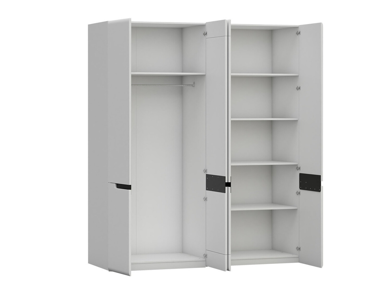 Garderobna omara Austin B102 (Antracit + Gloss antracit)