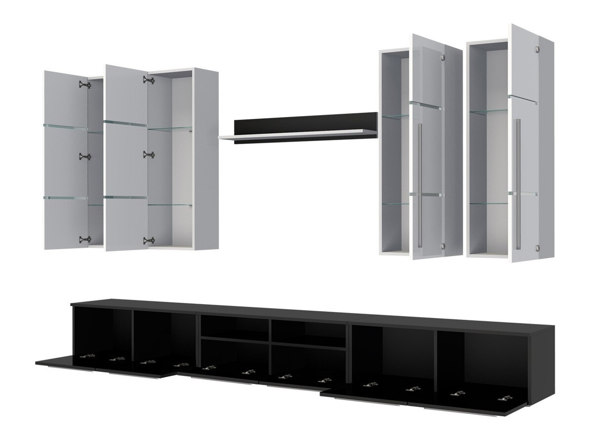 Komplet za dnevno sobo Flos (Bela + Sijaj bela)