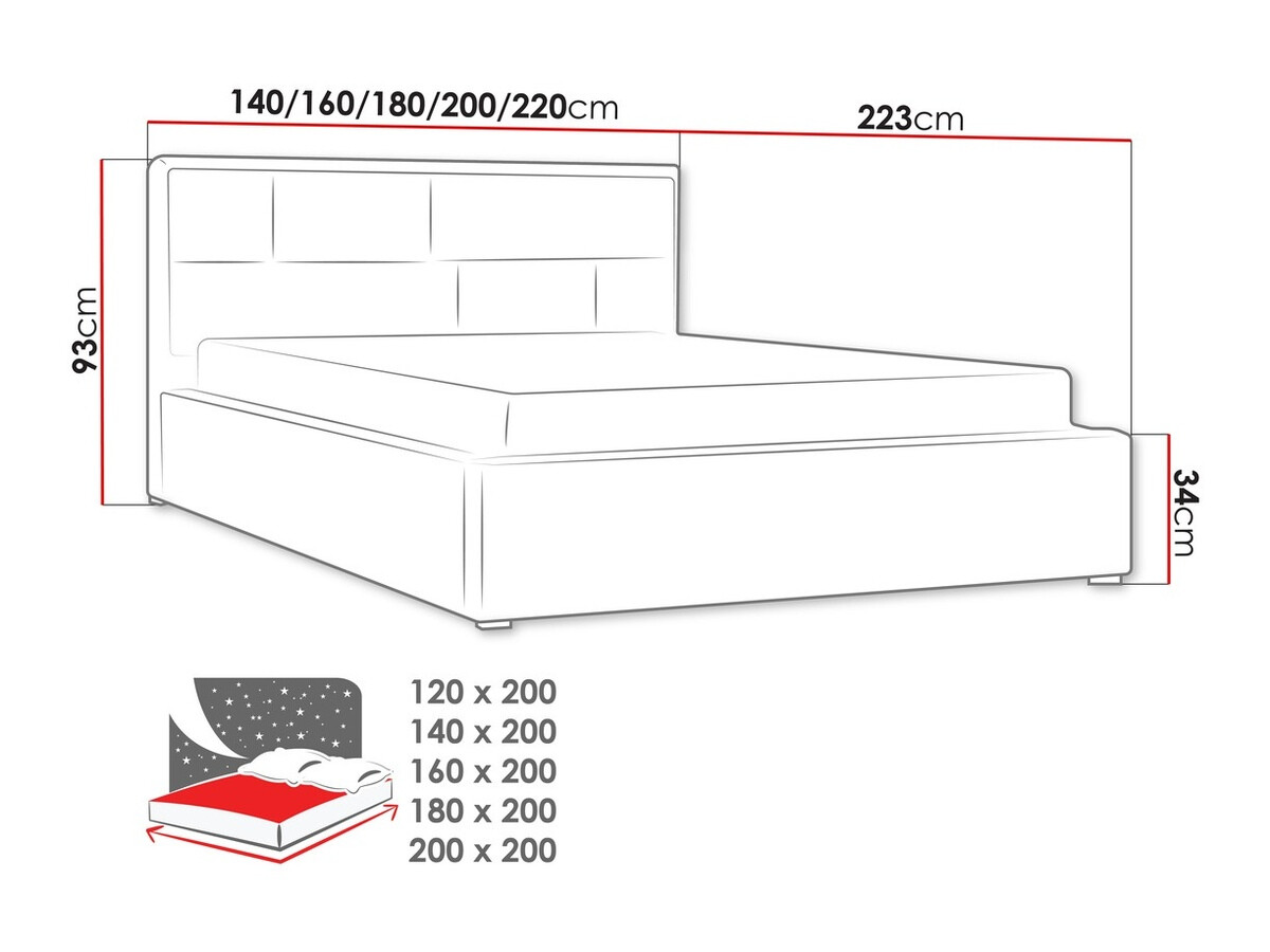 Postelja Pomona 105 (Victoria 14 863)