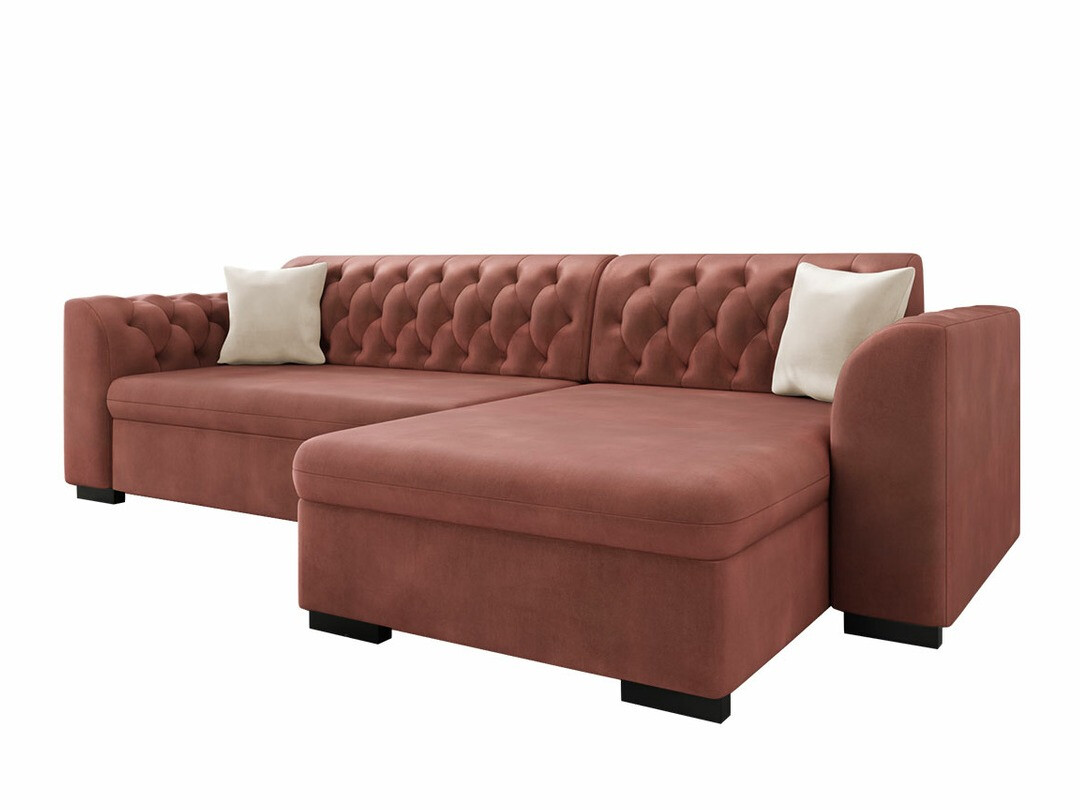 Chesterfield kotna garnitura Comfivo 252 (Magic Velvet 2258 + Magic Velvet 2250)