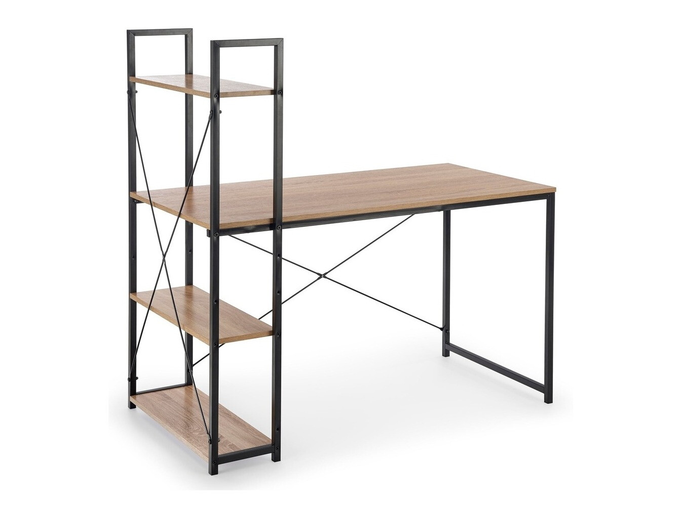 Pisalna miza Houston 1888 (Sonoma hrast + Črna)