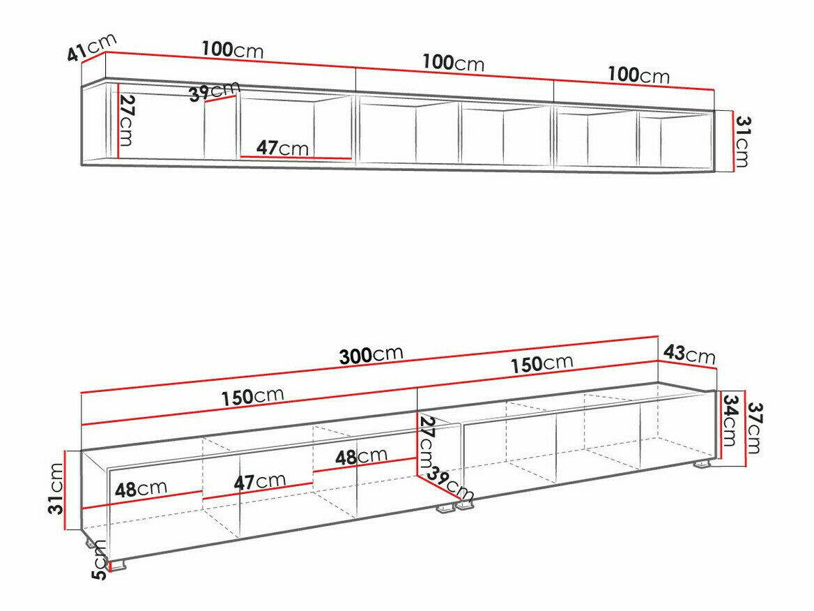 Komplet za dnevno sobo Remus XXXIII (Črna + Sijaj črna + Artisan hrast)