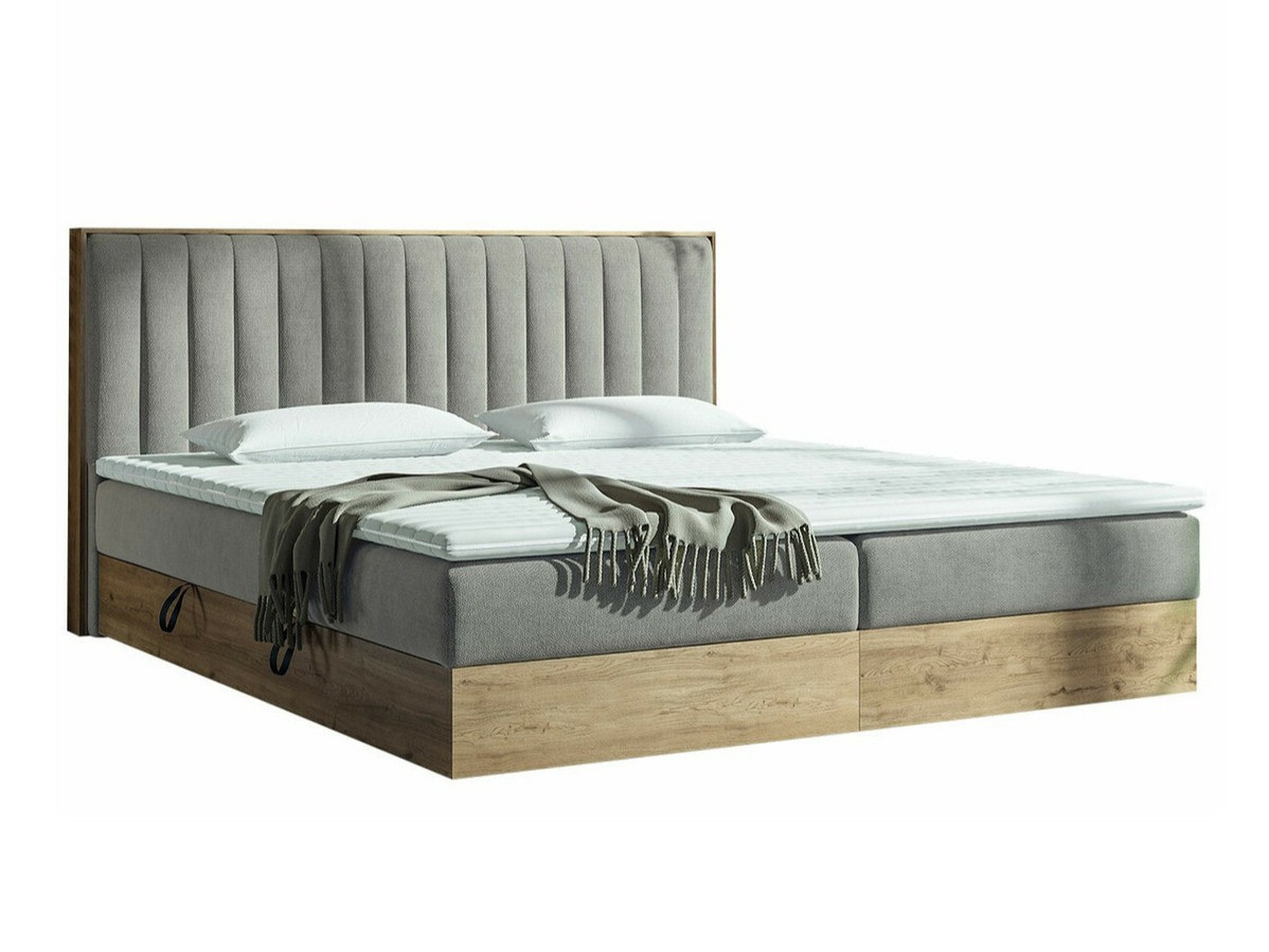 Boxspring postelja ComfiDream 166 (Zlati hrast + Soro 90)