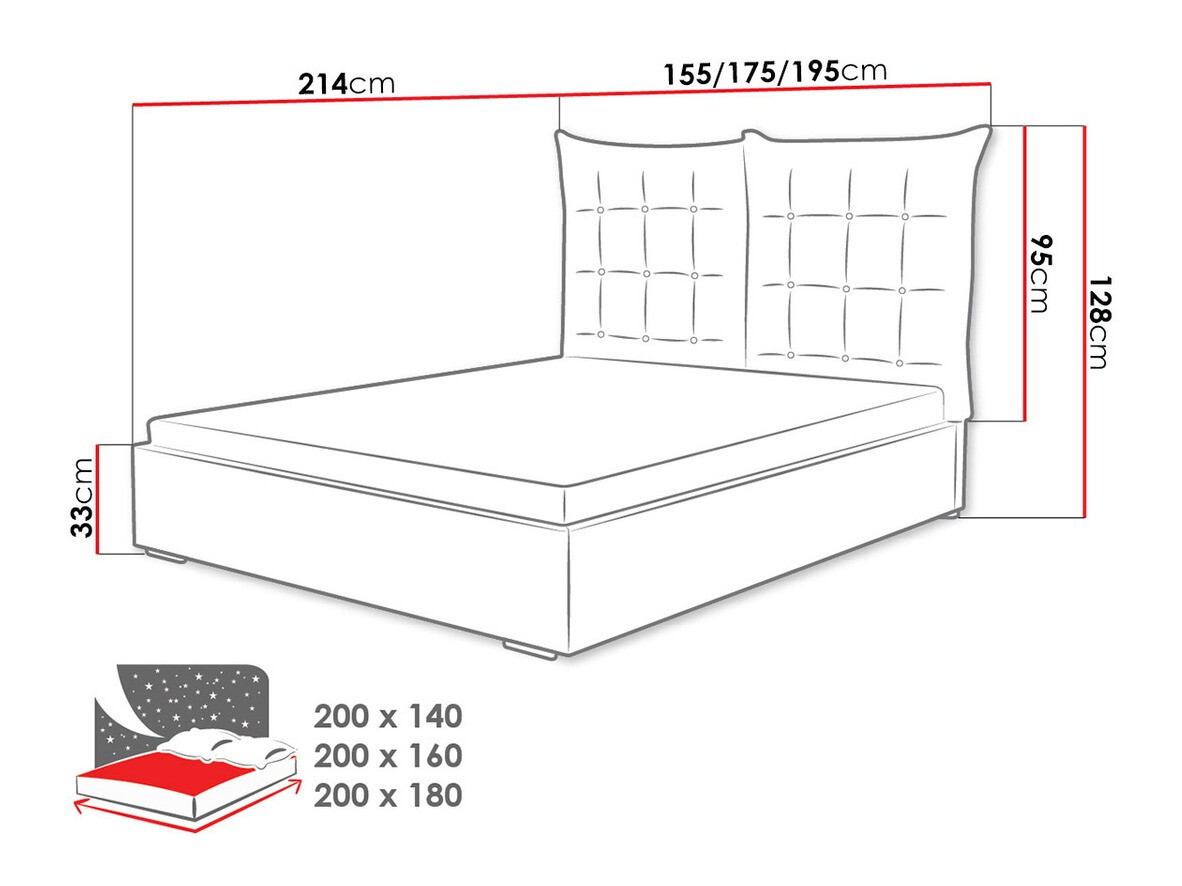 Postelja Florence 104 (Baku 2914)