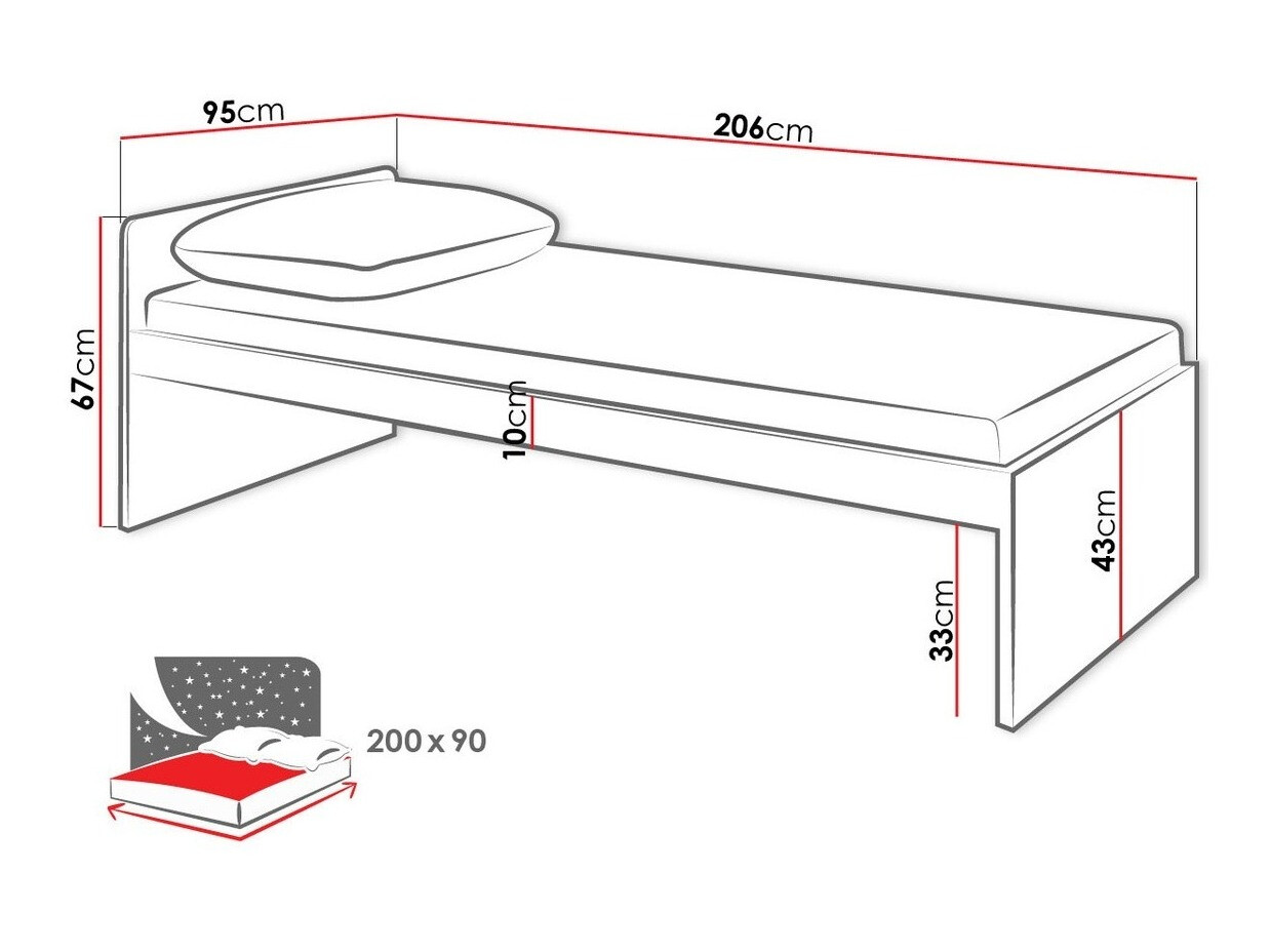 Postelja Veravie 125