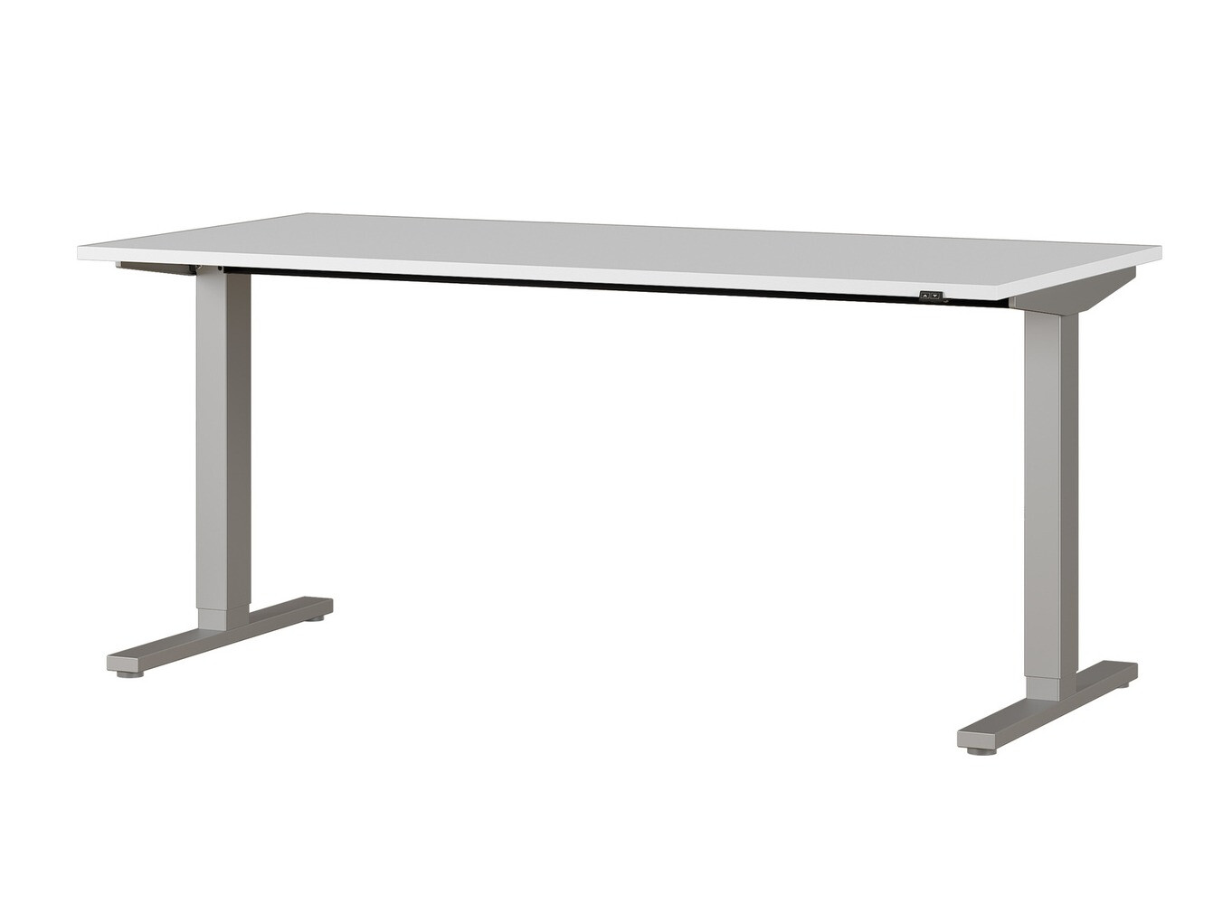 Dvižna pisalna miza Eliromo 109 (Svetlo siva + Siva)