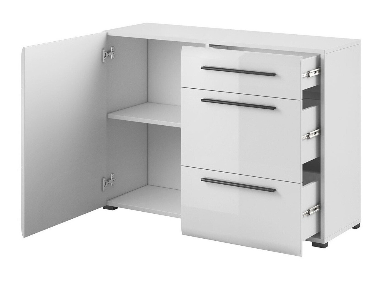 Komoda Ophsalu 107 (Bela + Sijaj bela)