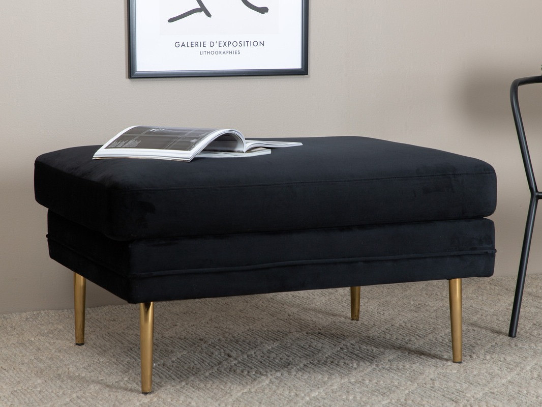 Klop z oblazinjenjem Dallas 2653 (Črna + Zlata)