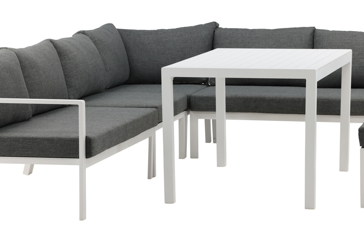 Komplet vrtnega pohištva Dallas 3119 (Bela + Siva)