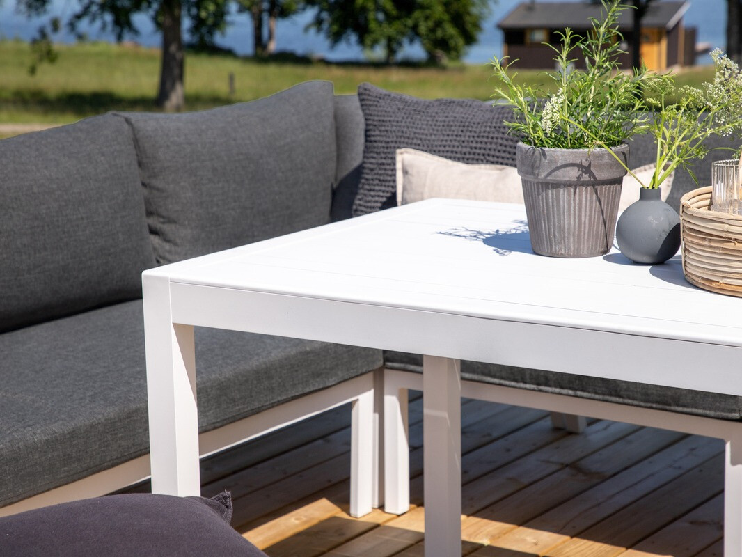 Komplet vrtnega pohištva Dallas 3119 (Bela + Siva)