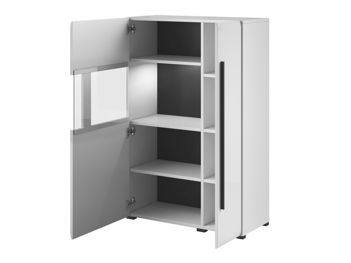 Komplet za dnevno sobo Ophsalu 111 (Bela + Sijaj bela)