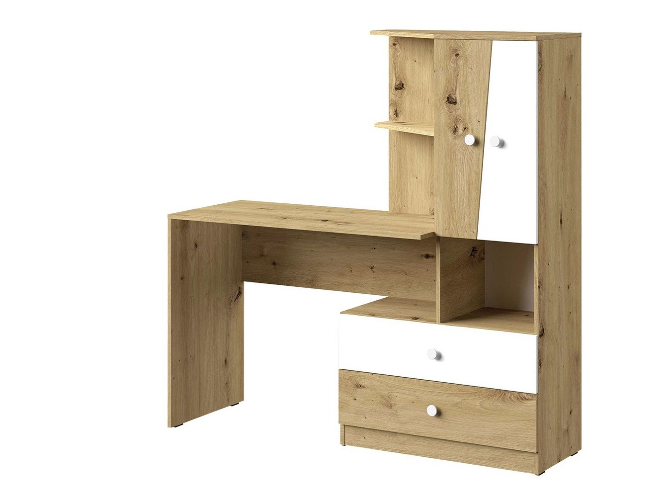 Pisalna miza Almira 110 (Artisan hrast + Bela)