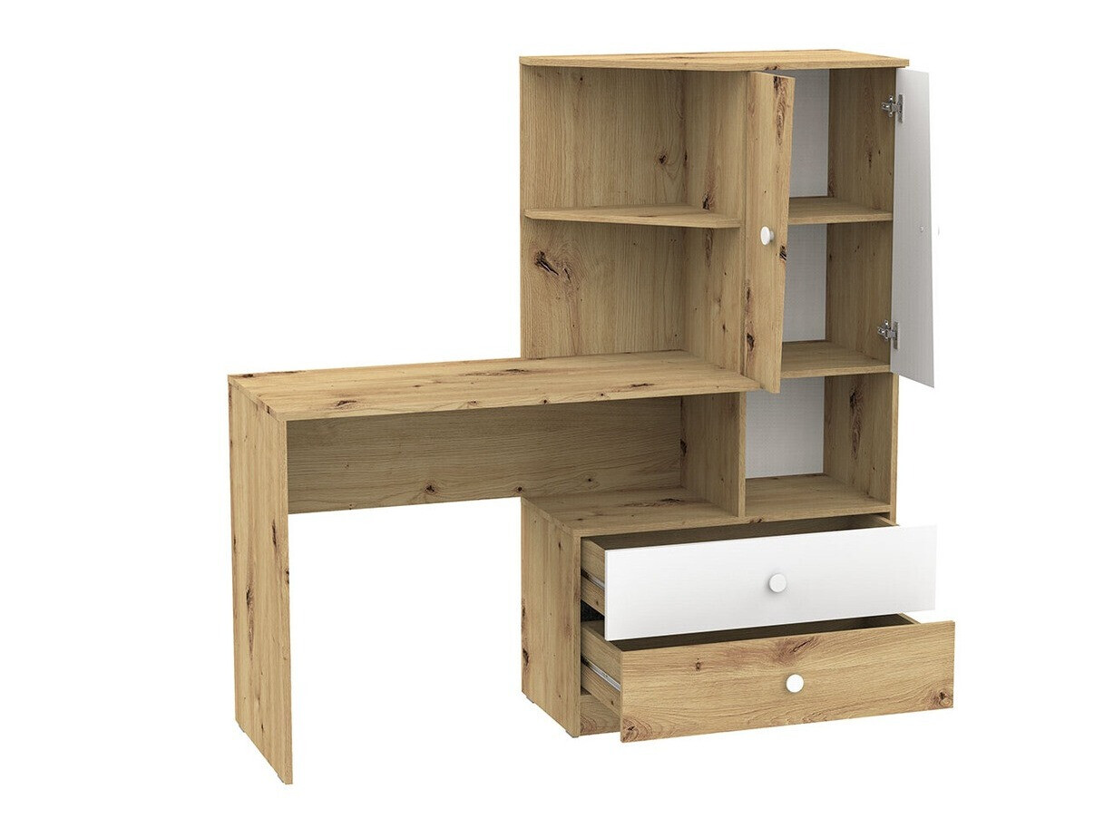 Pisalna miza Almira 110 (Artisan hrast + Bela)