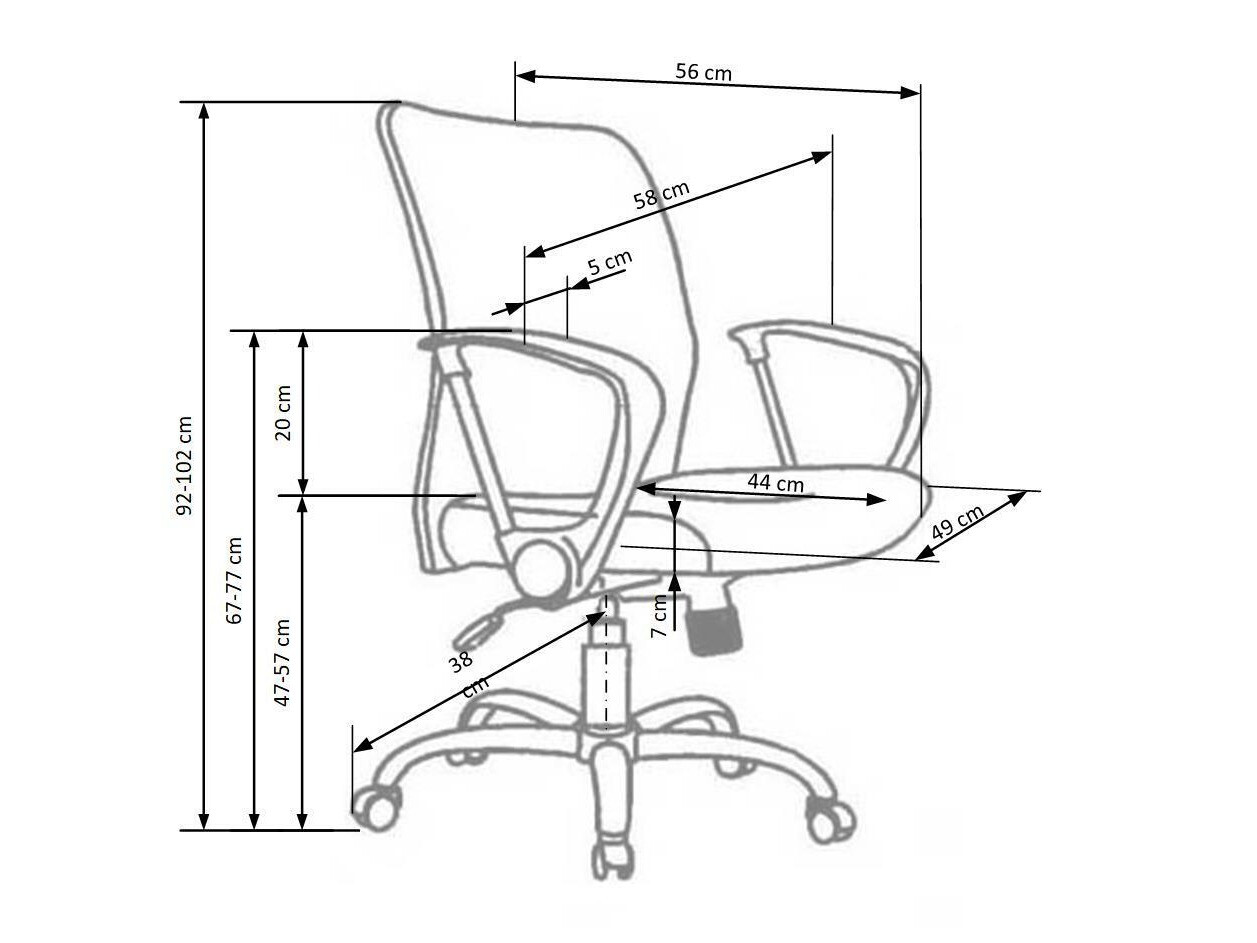 Pisarniški stol Houston 108 (Črna)