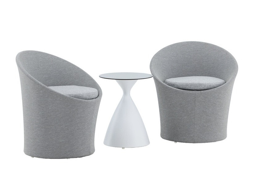 Komplet za balkon Dallas 3118 (Bela + Črna)