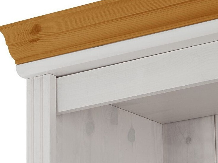 Komplet polic Saltoro 126 (Bela + Medeni hrast)