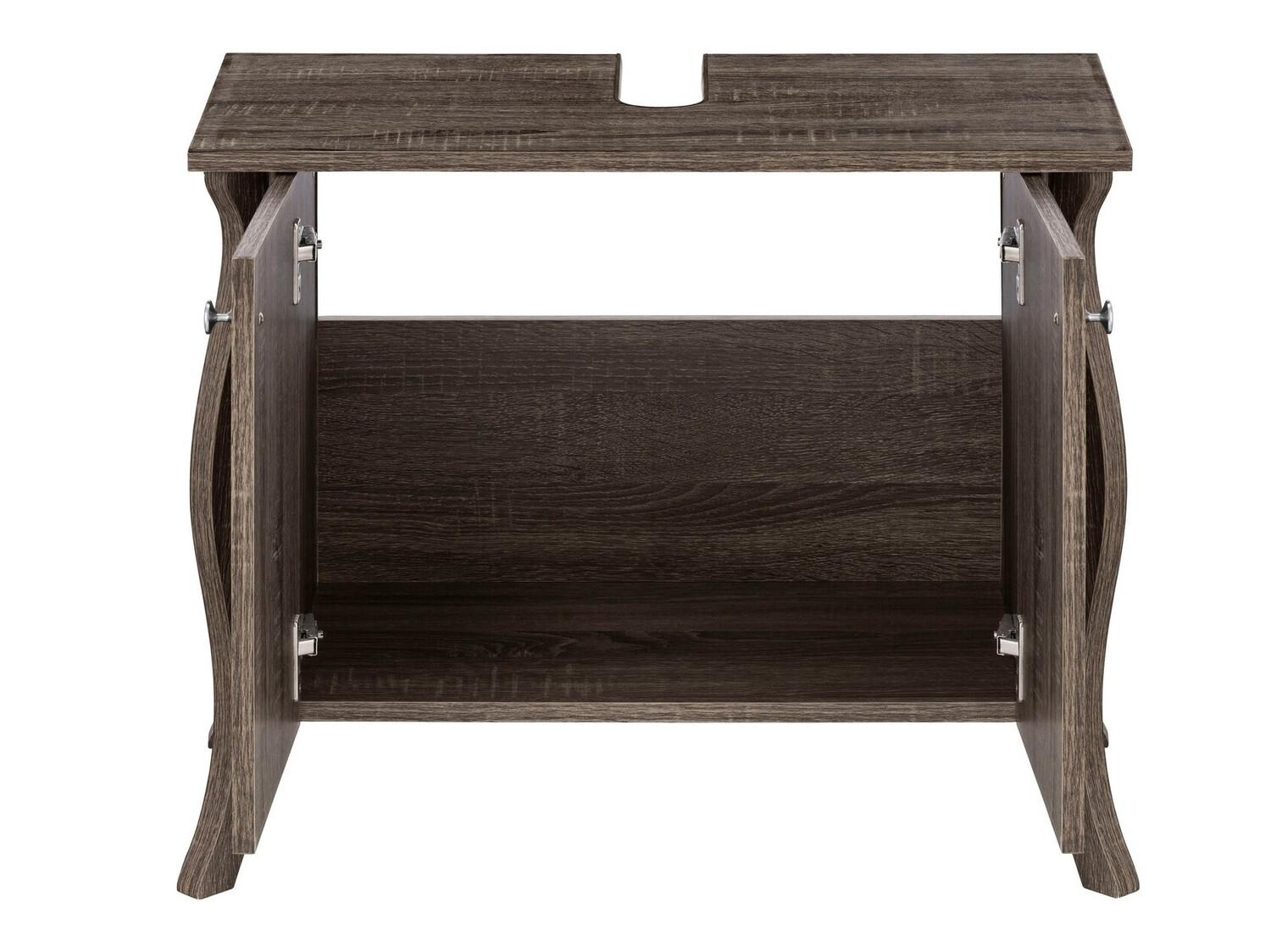 Prostostoječa kopalniška omarica za umivalnik Ophtole 100 (Sivi hrast)