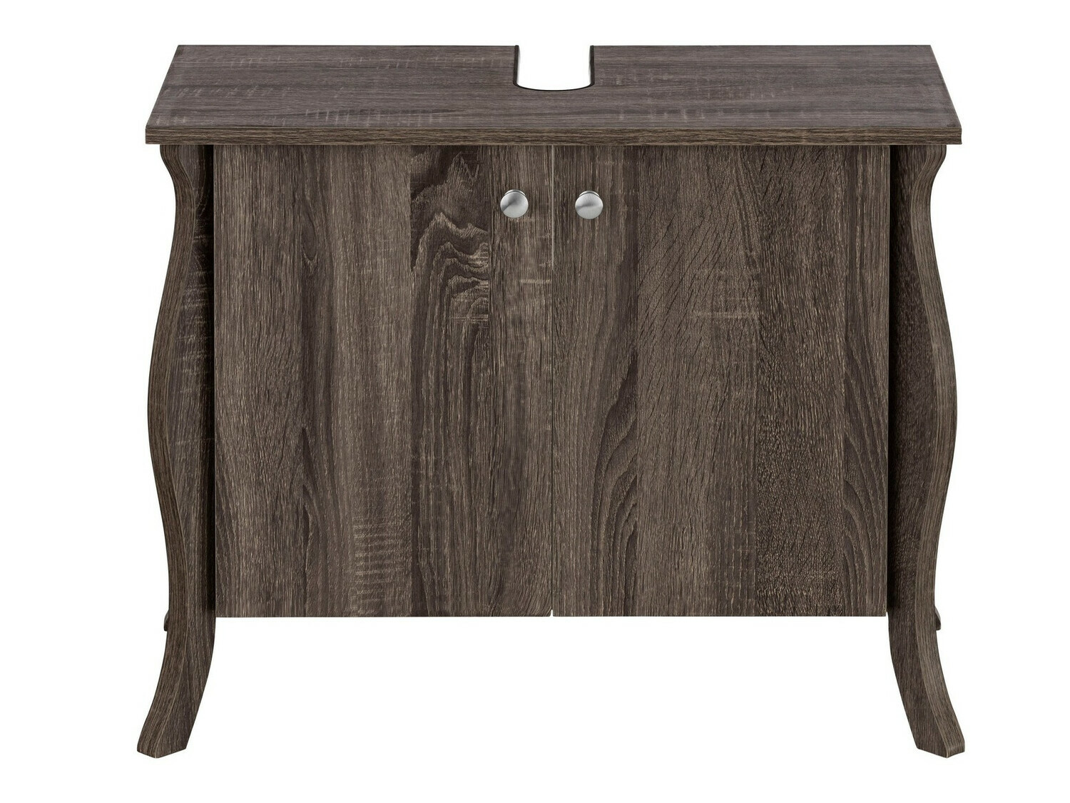 Prostostoječa kopalniška omarica za umivalnik Ophtole 100 (Sivi hrast)