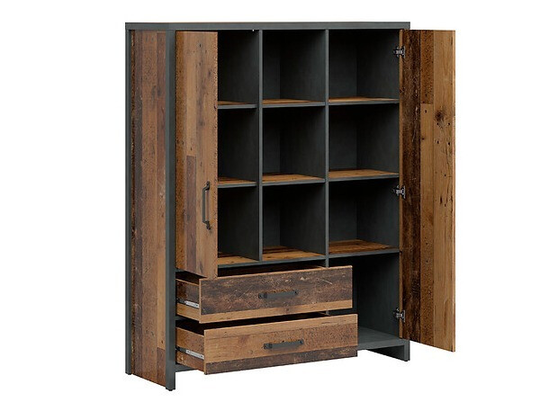 Regal Belsera 107 (Rjava + Matera siva)