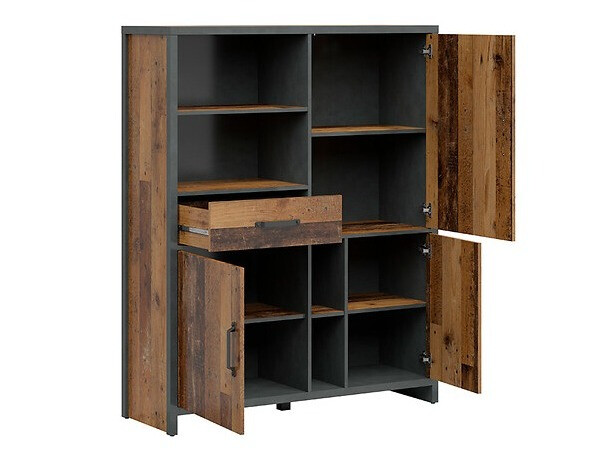 Regal Belsera 108 (Rjava + Matera siva)