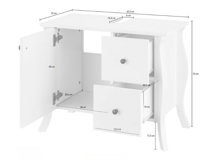 Kopalniški komplet Ophtole 105 (Sivi hrast)