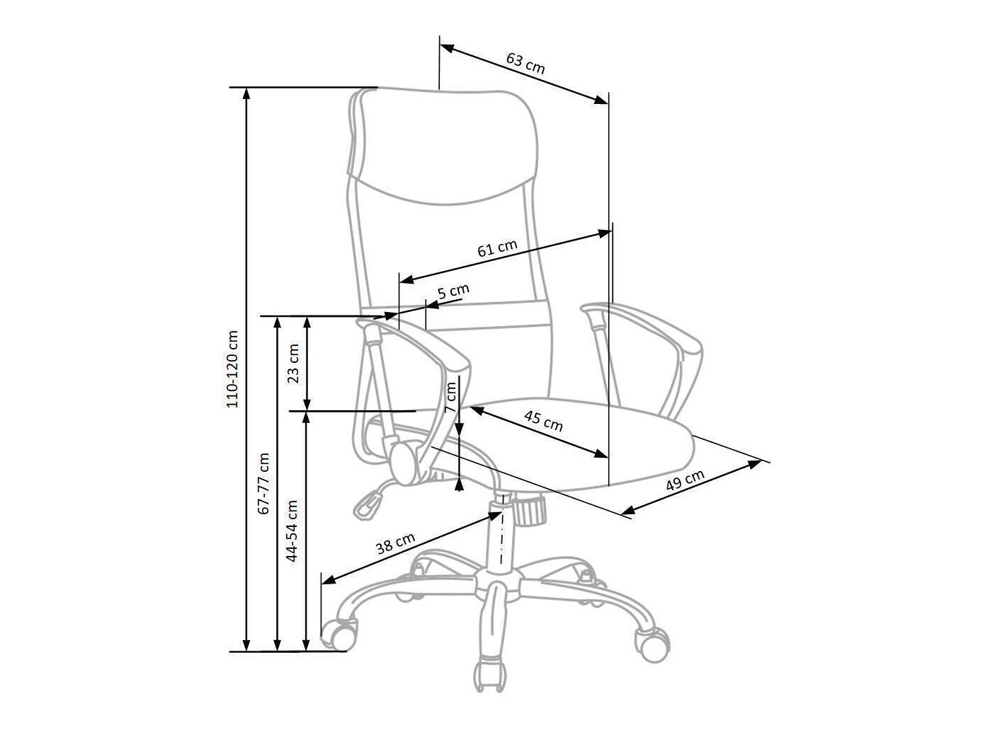 Pisarniški stol Houston 429 (Bela)