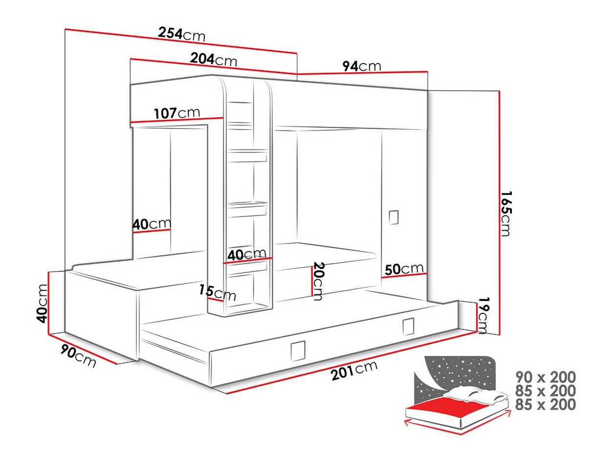 Pograd Hartford 191 (Bela + Sijaj črna + Sijaj bela)