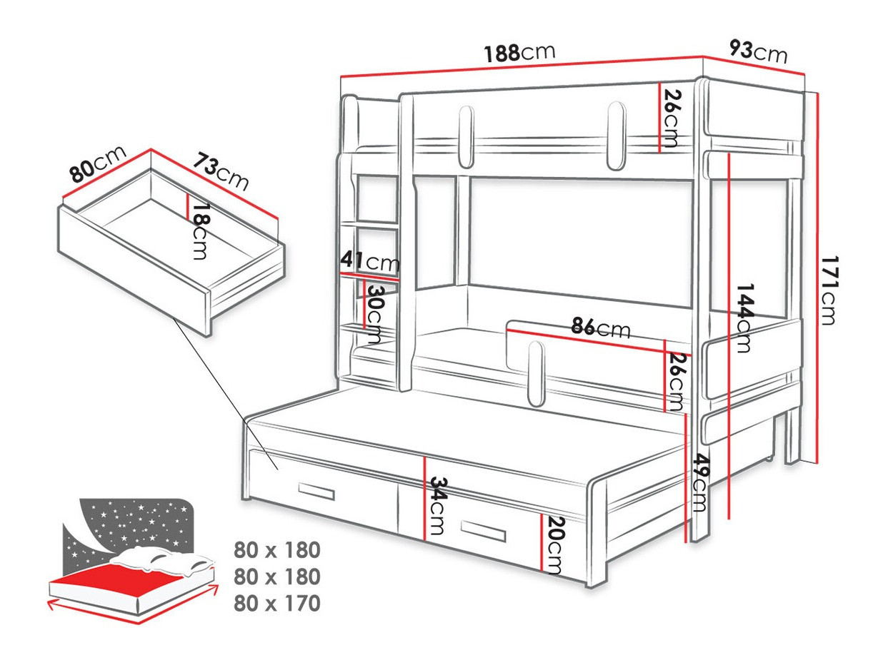 Pograd Henderson 145 (Bela + Hrast)